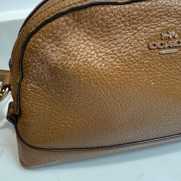 Coach Tan Leather Crossbody Bag - Picture 8 of 8
